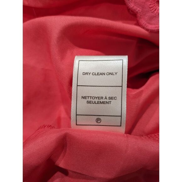 Betsy Johnson Paradise Pink On/Off Shoulder Cotton Eyelet Midi, M - Picture 14 of 15